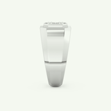 0.46 TCW Round & Baguette Lab-Grown Diamond Multi Stone Wedding Ring