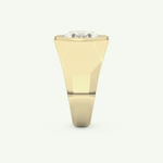 2.36 CT Oval Shaped Halo Lab Grown Diamond Wedding Band For Men 6