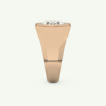 2.36 CT Oval Shaped Halo Lab Grown Diamond Wedding Band For Men 12