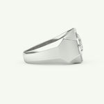 2.36 CT Oval Shaped Halo Lab Grown Diamond Wedding Band For Men 14