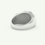 2.36 CT Oval Shaped Halo Lab Grown Diamond Wedding Band For Men 15