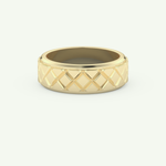 Patterned Wedding Band For Men 1
