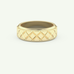 Patterned Wedding Band For Men 2