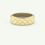 Patterned Wedding Band For Men 2