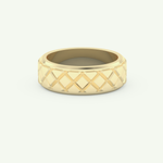 Patterned Wedding Band For Men 3