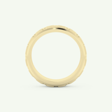 Patterned Wedding Band For Men 5