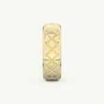 Patterned Wedding Band For Men 6
