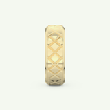 Patterned Wedding Band For Men 6