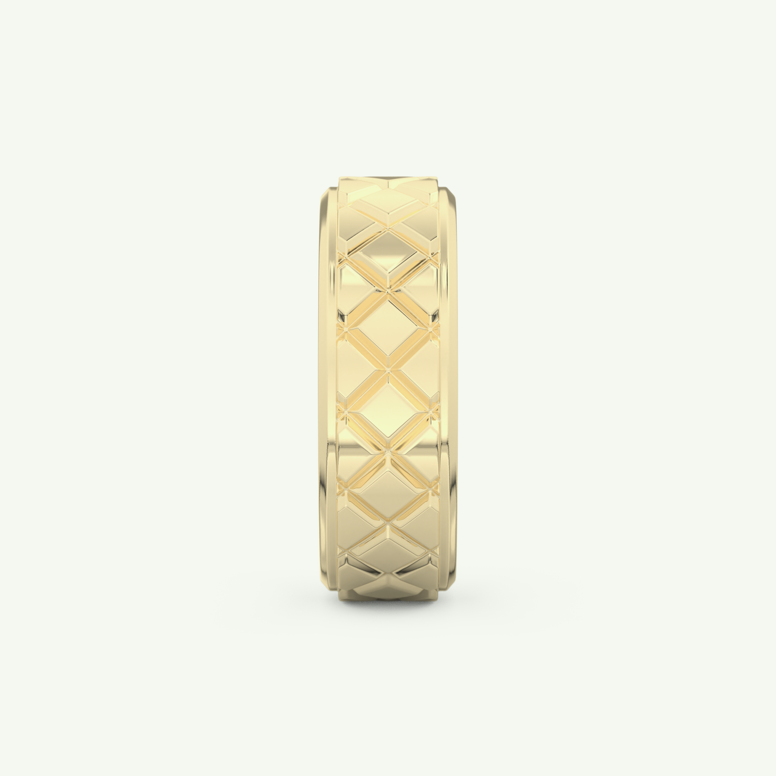 Patterned Wedding Band For Men 6