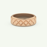 Patterned Wedding Band For Men 8