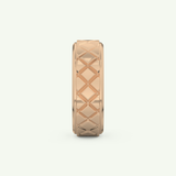 Patterned Wedding Band For Men 12