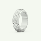 Patterned Wedding Band For Men 16