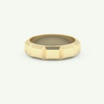 Patterned Lab Grown Diamond Wedding Band For Men 3