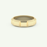 Patterned Lab Grown Diamond Wedding Band For Men 3
