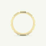 Patterned Lab Grown Diamond Wedding Band For Men 5