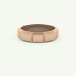 Patterned Lab Grown Diamond Wedding Band For Men 7