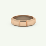 Patterned Lab Grown Diamond Wedding Band For Men 9