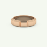 Patterned Lab Grown Diamond Wedding Band For Men 9