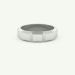 Patterned Lab Grown Diamond Wedding Band For Men 13