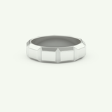 Patterned Lab Grown Diamond Wedding Band For Men 14
