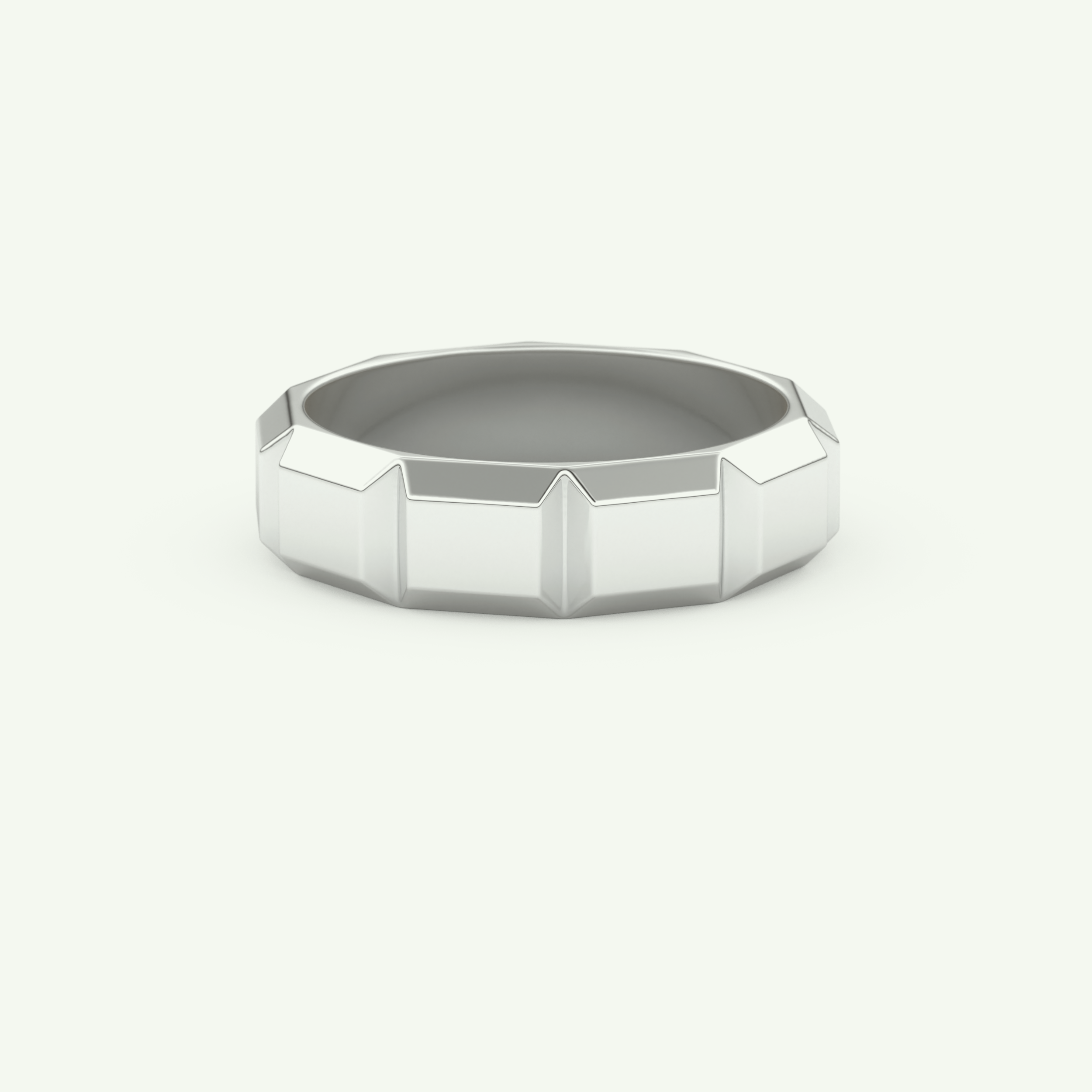 Patterned Lab Grown Diamond Wedding Band For Men 14