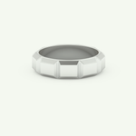 Patterned Lab Grown Diamond Wedding Band For Men 15