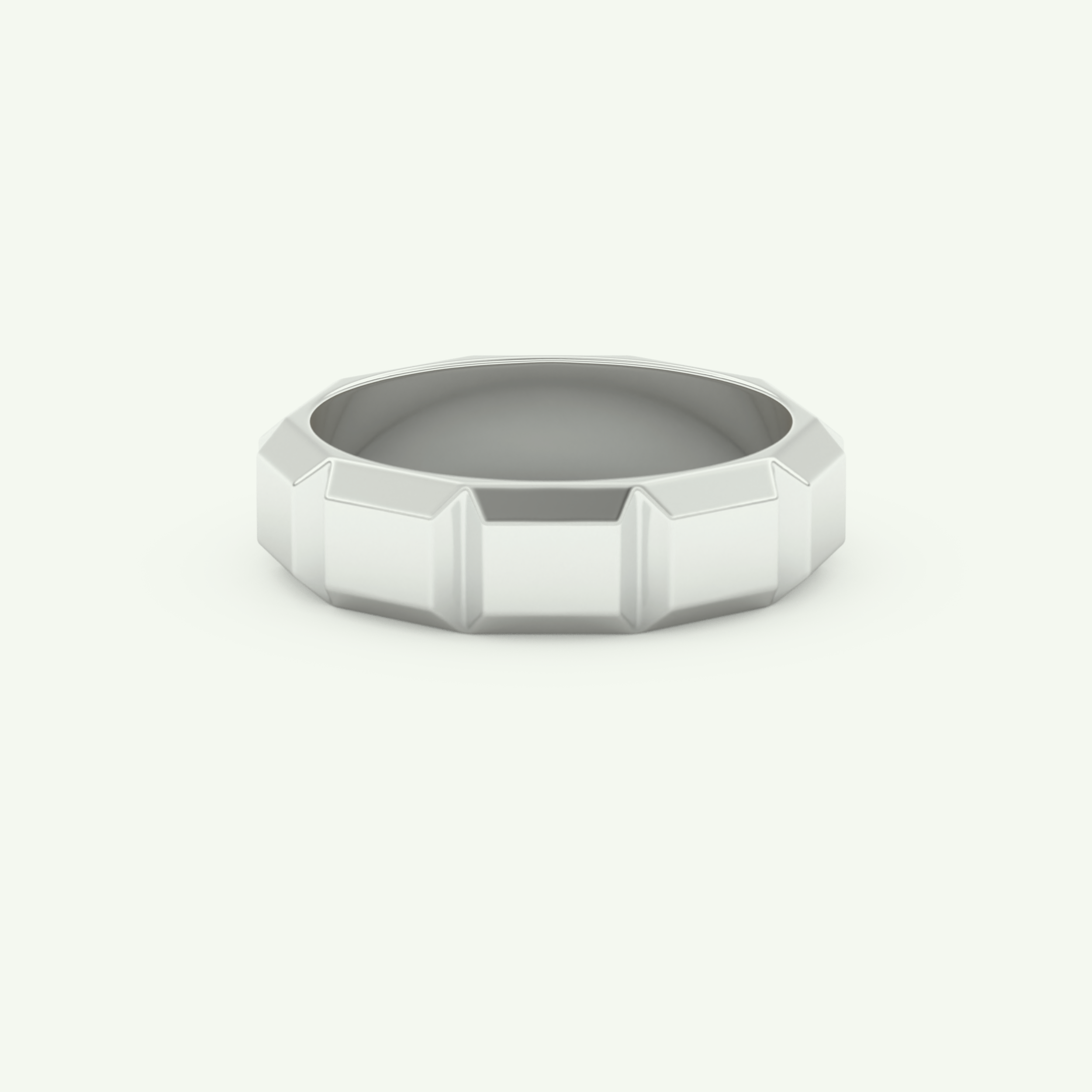 Patterned Lab Grown Diamond Wedding Band For Men 15