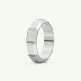 Patterned Lab Grown Diamond Wedding Band For Men 16
