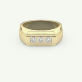 0.536 TCW Princess Lab-Grown Diamond Channel Setting Wedding Band