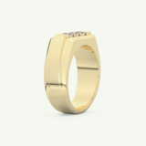 0.536 TCW Princess Lab-Grown Diamond Channel Setting Wedding Band