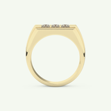 0.536 TCW Princess Lab-Grown Diamond Channel Setting Wedding Band
