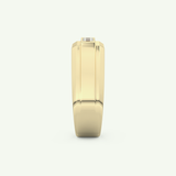 0.536 TCW Princess Lab-Grown Diamond Channel Setting Wedding Band