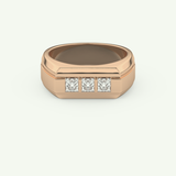 0.536 TCW Princess Lab-Grown Diamond Channel Setting Wedding Band