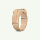 0.536 TCW Princess Lab-Grown Diamond Channel Setting Wedding Band