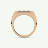 0.536 TCW Princess Lab-Grown Diamond Channel Setting Wedding Band