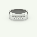 0.536 TCW Princess Lab-Grown Diamond Channel Setting Wedding Band