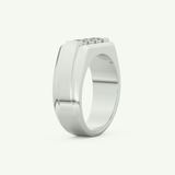 0.536 TCW Princess Lab-Grown Diamond Channel Setting Wedding Band