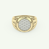 0.417 CT Round Shaped Multi Stone Lab Grown Diamond Wedding Band For Men 1
