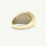 0.417 CT Round Shaped Multi Stone Lab-Grown Diamond Engagement Ring For Men