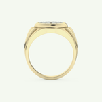 0.417 CT Round Shaped Multi Stone Lab Grown Diamond Wedding Band For Men 5