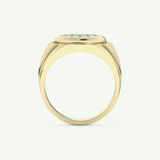 0.417 CT Round Shaped Multi Stone Lab Grown Diamond Wedding Band For Men 5