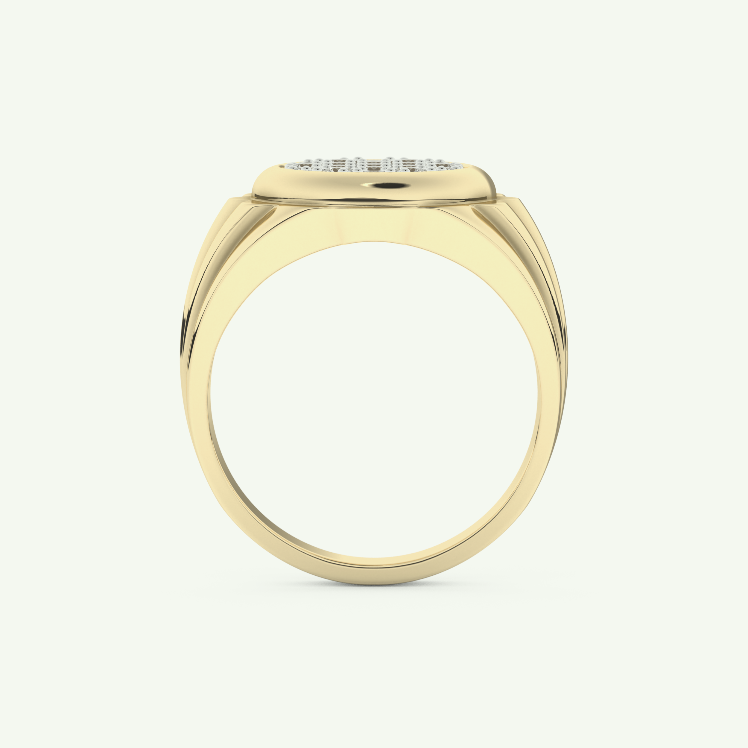 0.417 CT Round Shaped Multi Stone Lab Grown Diamond Wedding Band For Men 5