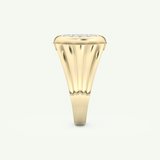 0.417 CT Round Shaped Multi Stone Lab-Grown Diamond Engagement Ring For Men