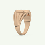 0.417 CT Round Shaped Multi Stone Lab Grown Diamond Wedding Band For Men 10