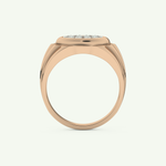 0.417 CT Round Shaped Multi Stone Lab Grown Diamond Wedding Band For Men 11
