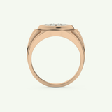 0.417 CT Round Shaped Multi Stone Lab Grown Diamond Wedding Band For Men 11