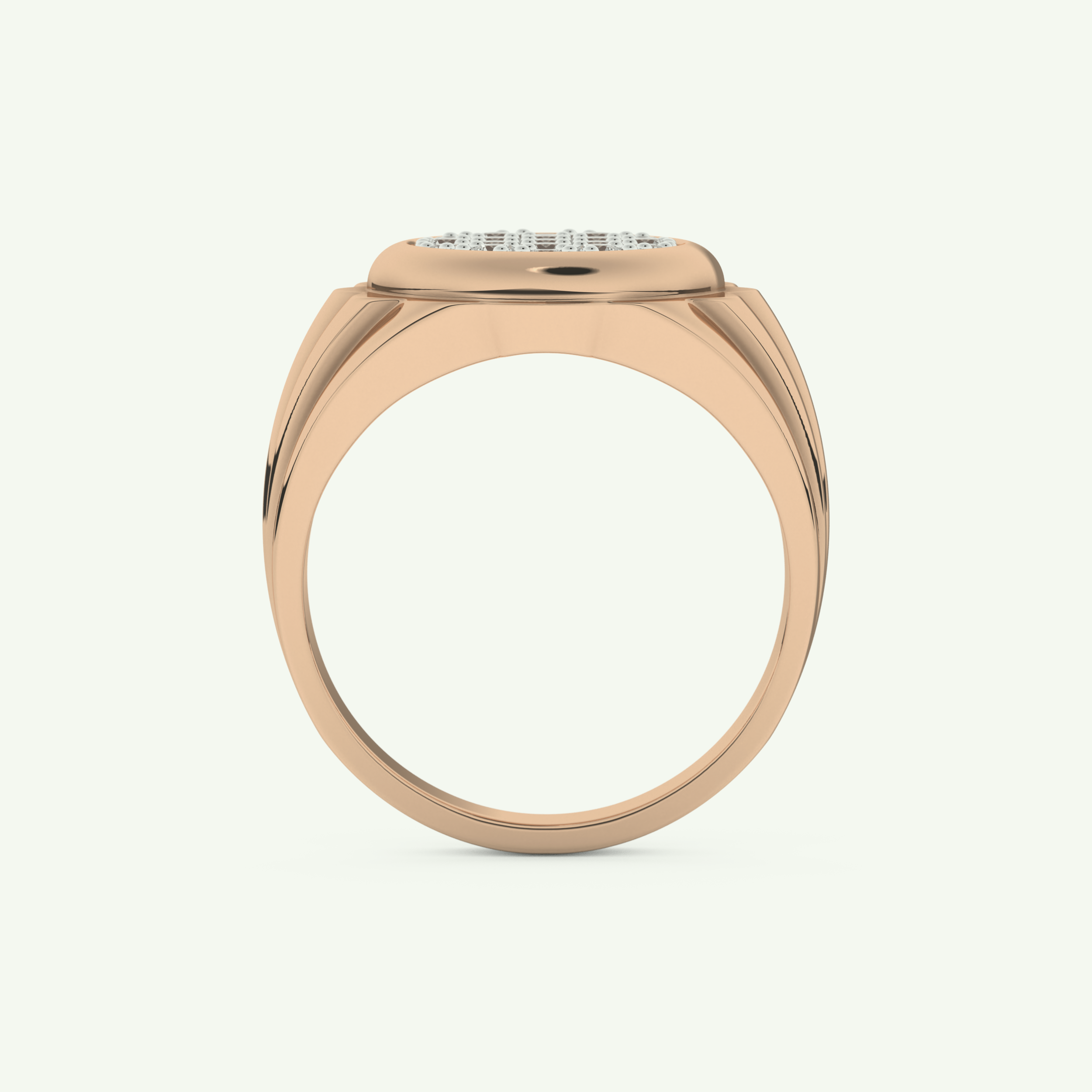 0.417 CT Round Shaped Multi Stone Lab Grown Diamond Wedding Band For Men 11