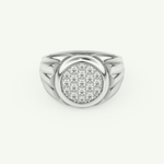 0.417 CT Round Shaped Multi Stone Lab Grown Diamond Wedding Band For Men 13