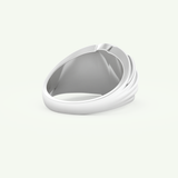 0.417 CT Round Shaped Multi Stone Lab-Grown Diamond Engagement Ring For Men