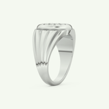 0.417 CT Round Shaped Multi Stone Lab Grown Diamond Wedding Band For Men 16